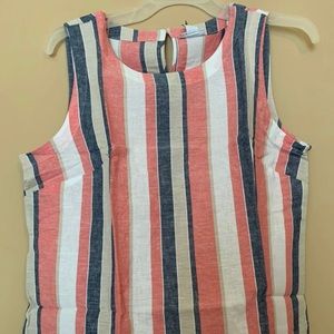 Striped Sleeveless Top